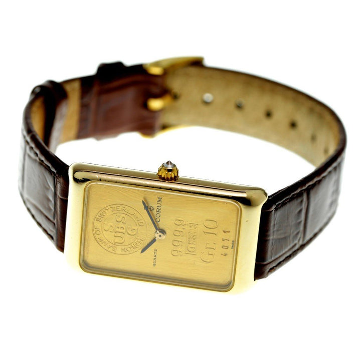 Corum orologio uomo Lingotto 10g 21x34mm oro 18kt quarzo 42400 - Gioielleria Capodagli