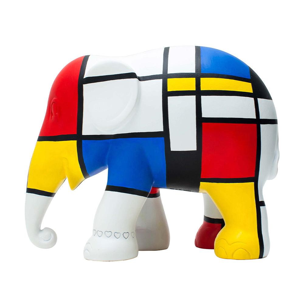 Elephant Parade elefante Hommage to Mondriaan 15cm Limited Edition 3000 HOMMAGE TO MONDRIAAN 15 - Capodagli 1937