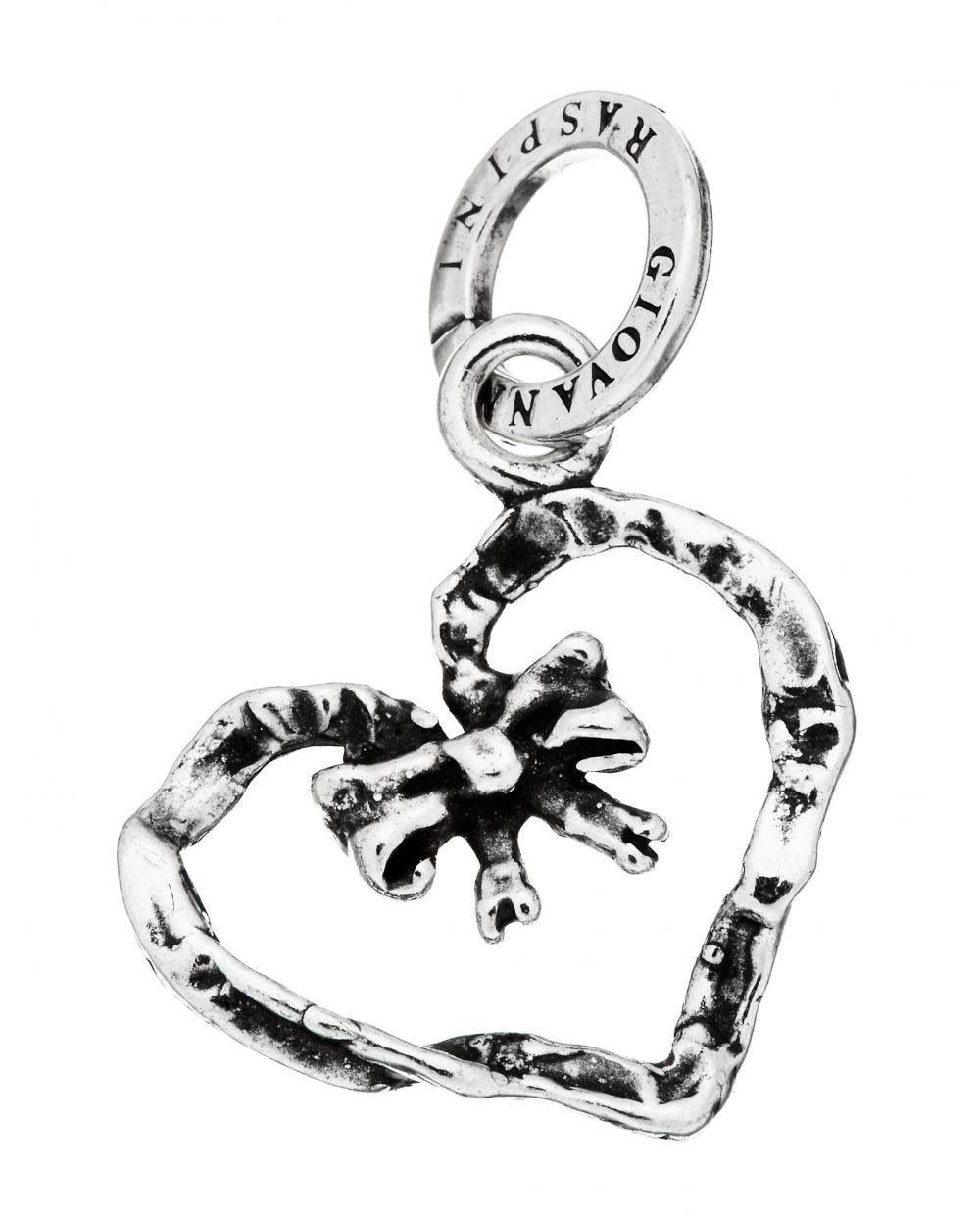 Giovanni Raspini charm Cuore Fiocco argento 925 9464 - Gioielleria Capodagli