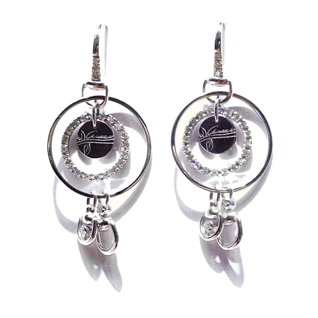 Gucci orecchini Flora oro bianco 18kt e brillanti 181427 J8540 9066 - Gioielleria Capodagli