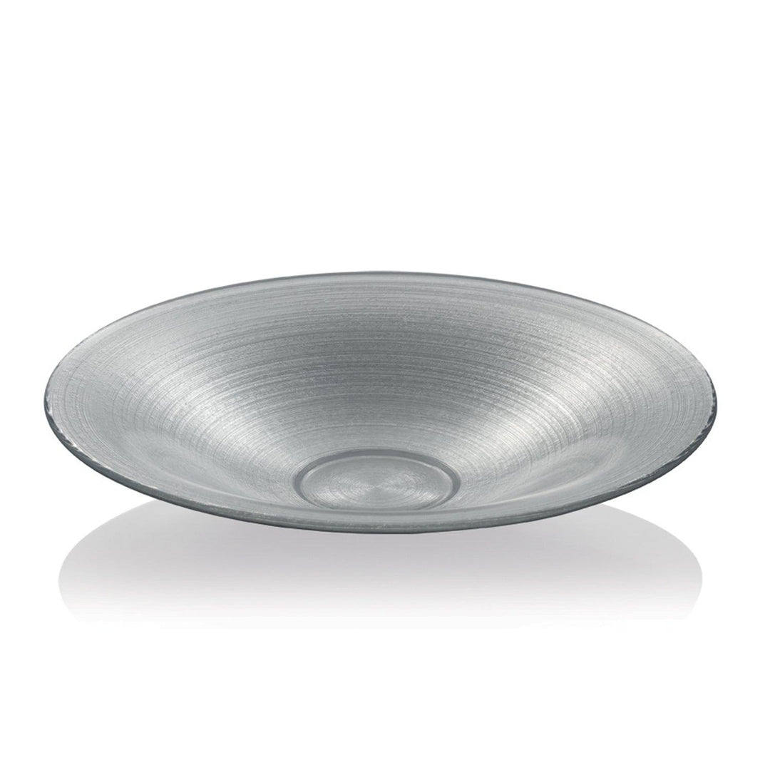 IVV piatto centrotavola Bombay 41cm h.7,5cm decoro platino 3384.66 - Capodagli 1937