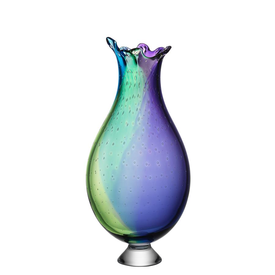 Kosta Boda vaso Poppy piccolo cristallo h. 32cm Kjell Engman 7041405 - Gioielleria Capodagli