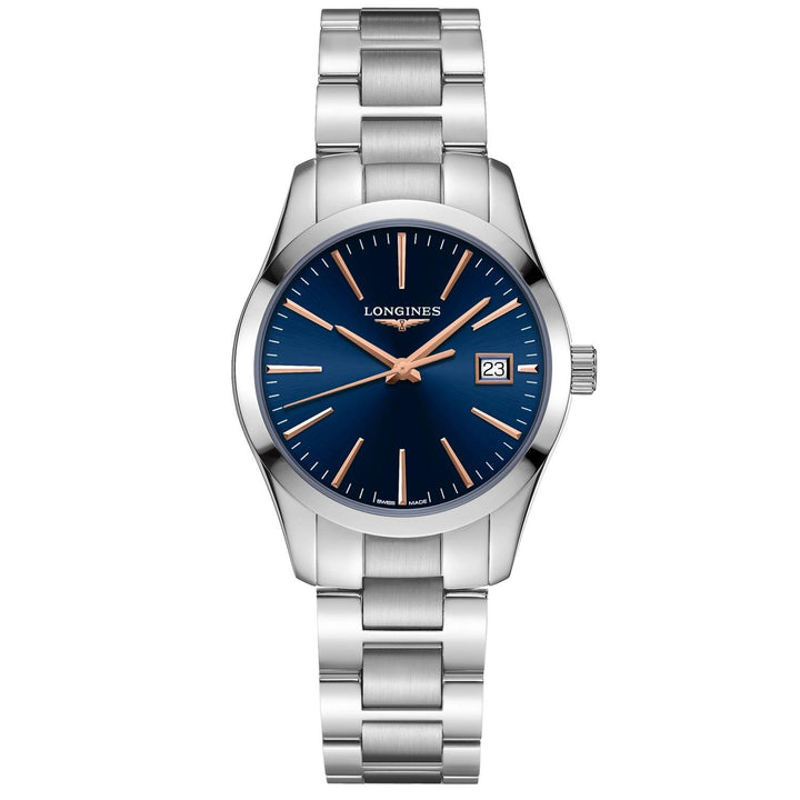 Longines orologio Conquest Classic 34mm blu quarzo acciaio L2.386.4.92.6 - Gioielleria Capodagli