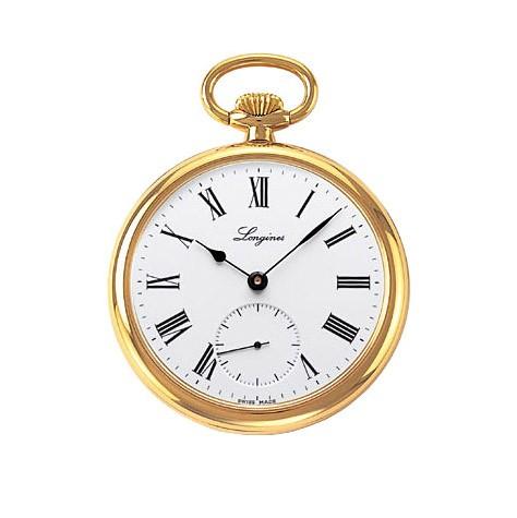 Longines orologio da tasca Heritage 48mm acciaio carica manuale L7.014.2.11.2 - Gioielleria Capodagli
