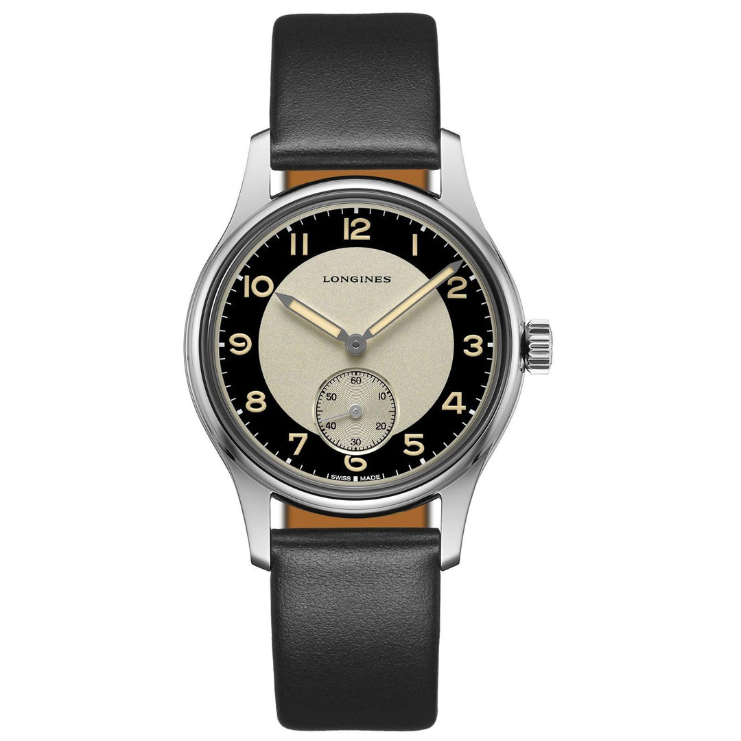 Longines orologio Heritage Classic Tuxedo 38,5mm nero automatico acciaio L2.330.4.93.0 - Capodagli 1937