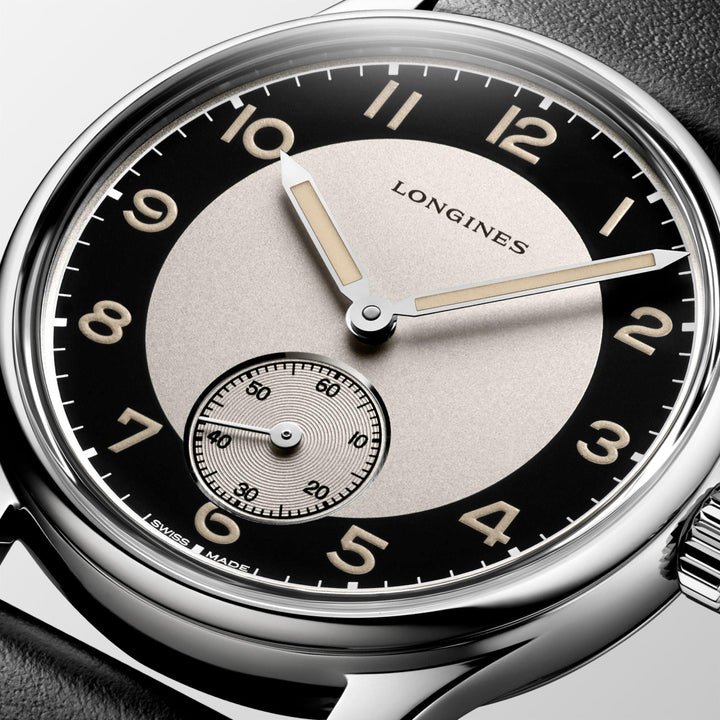 Longines orologio Heritage Classic Tuxedo 38,5mm nero automatico acciaio L2.330.4.93.0 - Capodagli 1937