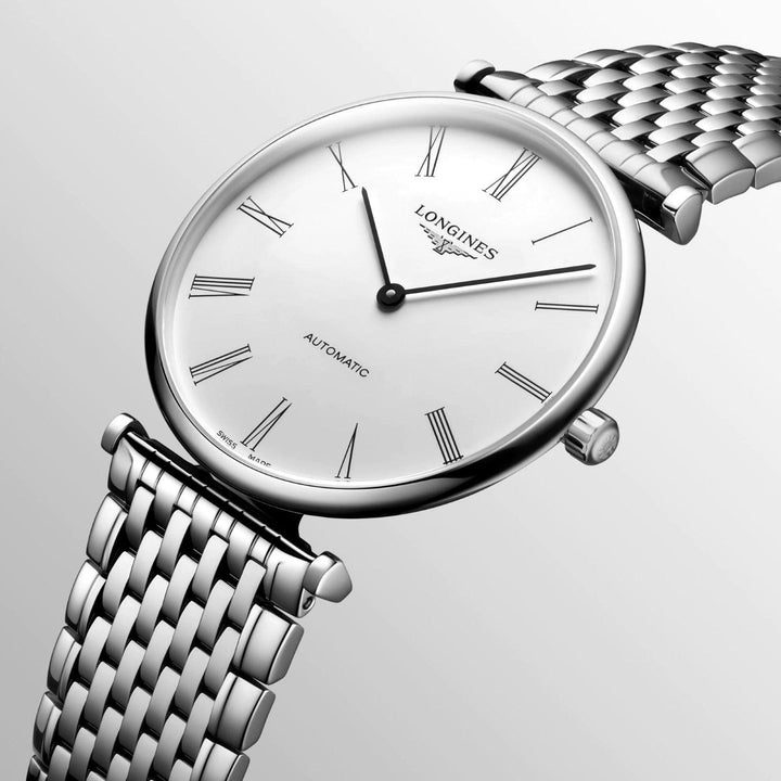 Longines orologio Le Grande Classique 38mm bianco automatico acciaio L4.918.4.11.6 - Capodagli 1937