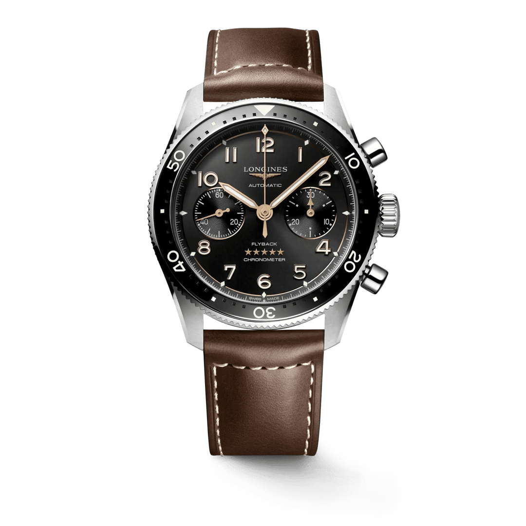 Longines orologio Spirit Flyback 42mm automatico acciaio L3.821.4.53.2 - Capodagli 1937