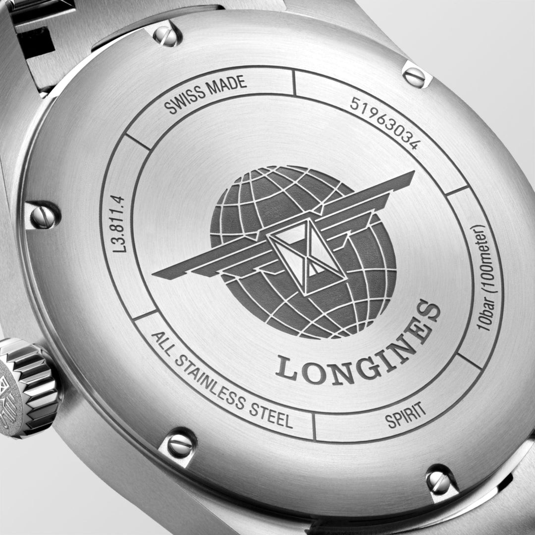 Longines orologio Spirit Prestige Edition 42mm argento automatico acciaio L3.811.4.73.9 - Capodagli 1937