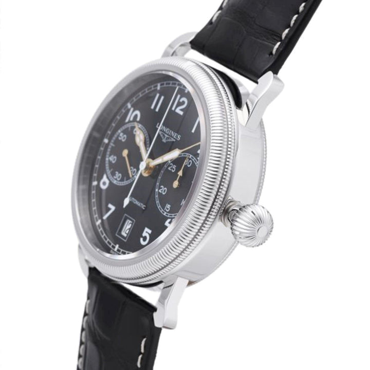 Longines orologio uomo Heritage Avigation Oversize Crown Chronograph 41mm automatico L2.783.4.53.2 - Gioielleria Capodagli