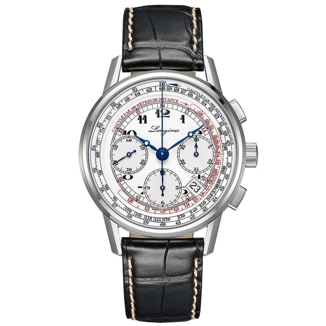 Longines orologio uomo Heritage Chronograph 41mm automatico acciaio L2.781.4.13.2 - Gioielleria Capodagli