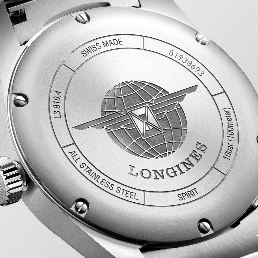 Longines orologio Spirit Prestige Edition 40mm argento automatico acciaio L3.810.4.73.9 - Capodagli 1937
