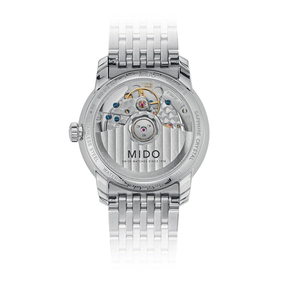 Mido orologio Baroncelli Heritage Lady 33mm bianco automatico acciaio M027.207.11.016.00 - Capodagli 1937