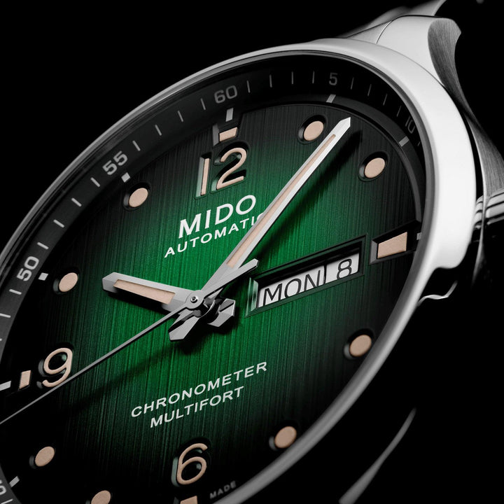 Mido orologio Multifort M Chronometer COSC 42mm verde automatico acciaio M038.431.11.097.00 - Capodagli 1937