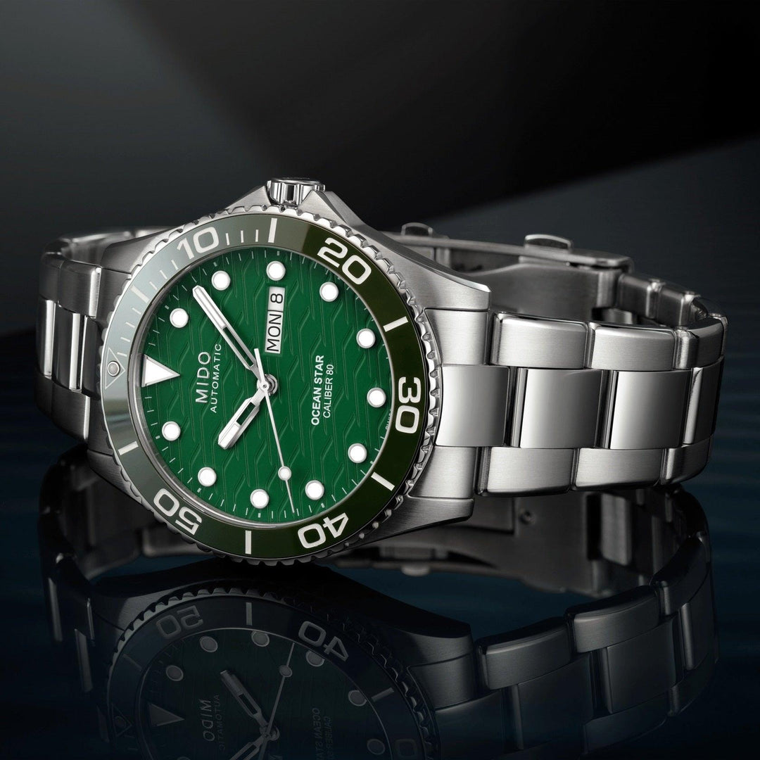 Mido orologio Ocean Star 200C 42,5mm verde automatico acciaio M042.430.11.091.00 - Capodagli 1937