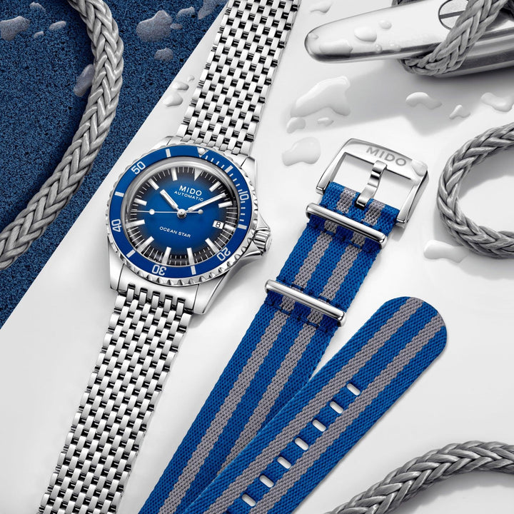 Mido orologio Ocean Star Tribute Limited Edition 200pz 40mm blu automatico acciaio - Capodagli 1937