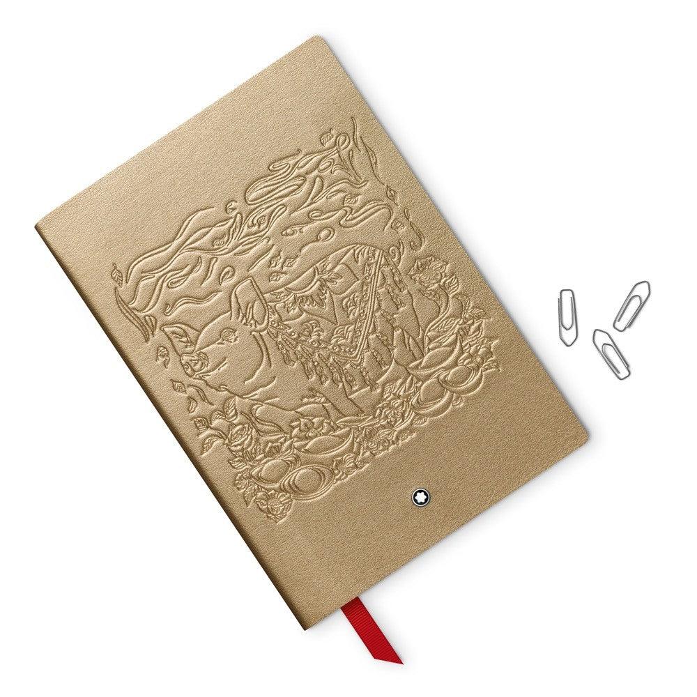 Montblanc blocco note notebook 146 a righe la leggenda dello Zodiaco Pig il maiale cancelleria di lusso 117870 - Gioielleria Capodagli