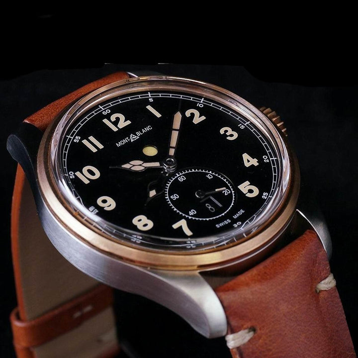 Montblanc orologio 1858 Automatic Dual Time 44mm nero automatico acciaio e bronzo 116479 - Gioielleria Capodagli