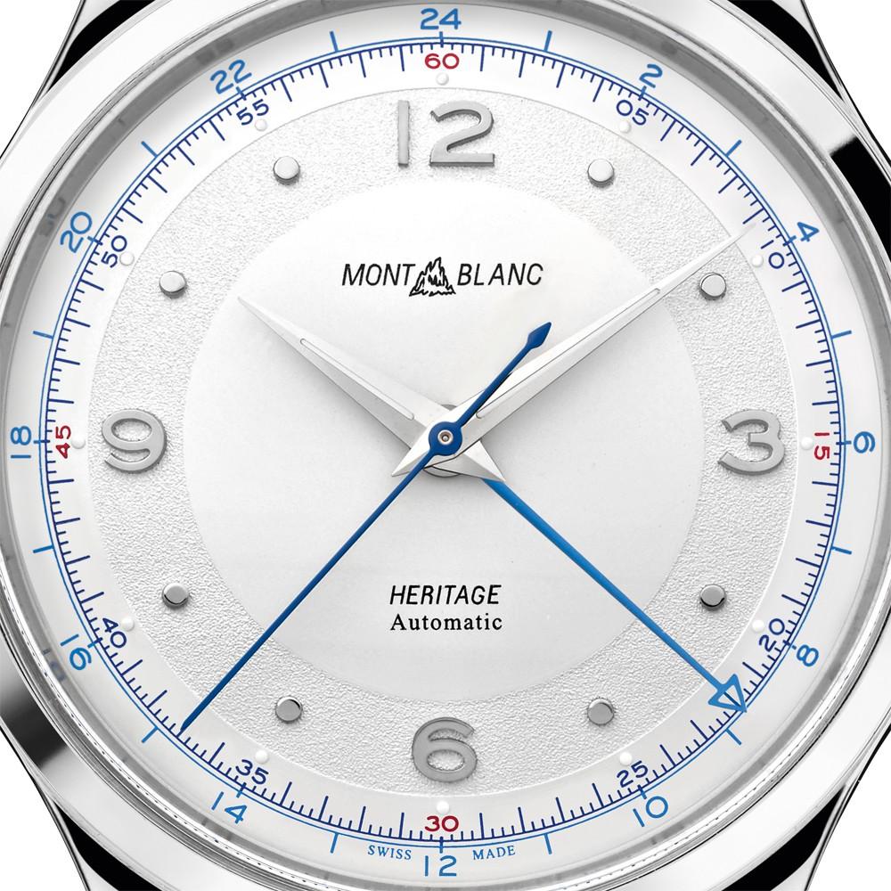 Montblanc orologio uomo Heritage GMT 40mm automatico acciaio 119949 - Gioielleria Capodagli