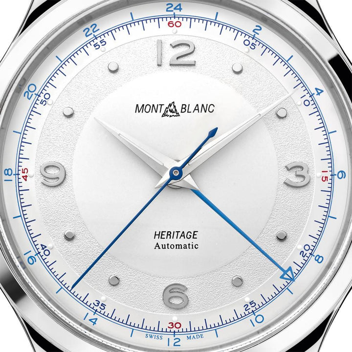 Montblanc orologio uomo Heritage GMT 40mm automatico acciaio 119949 - Gioielleria Capodagli