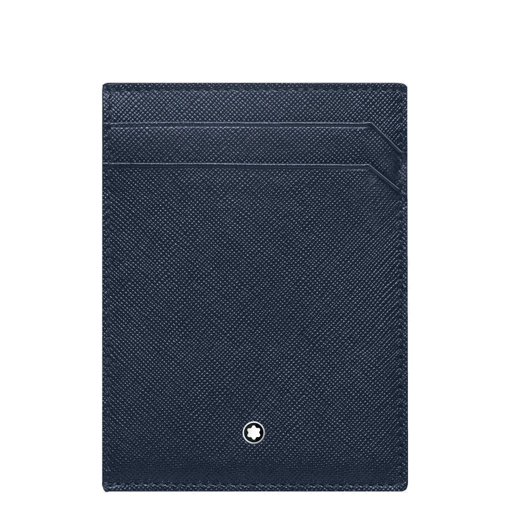Montblanc porta carte di credito tascabile 4 scomparti con portadocumento Montblanc Sartorial blu 128594 - Capodagli 1937
