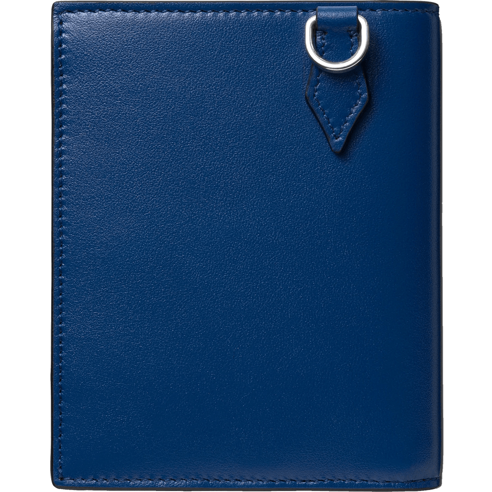 Montblanc portafoglio compatto 6 scomparti Meisterstück nero/blu 129678 - Capodagli 1937