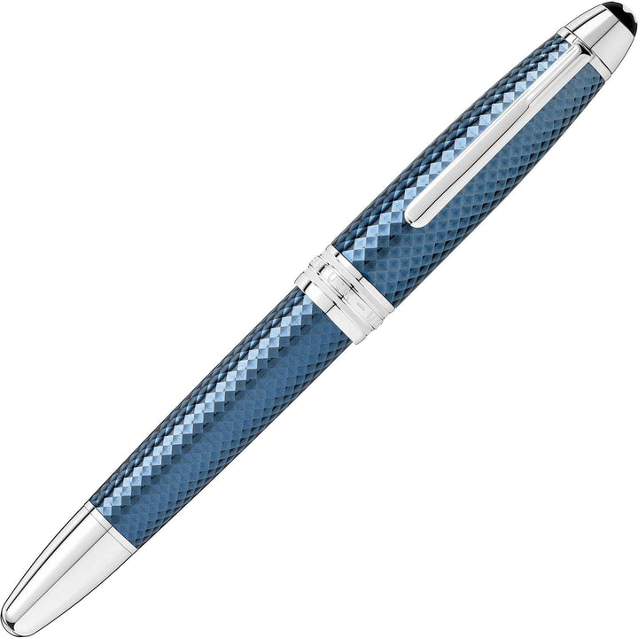 Montblanc stilografica Meisterstück Glacier Solitaire blu punta M 129407 - Capodagli 1937