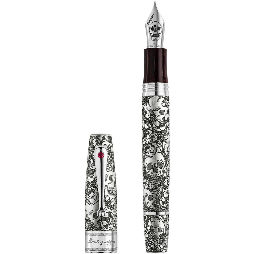 Montegrappa stilografica Skulls & Roses Extra La Rinascita limited edition ISSKN-SE - Capodagli 1937