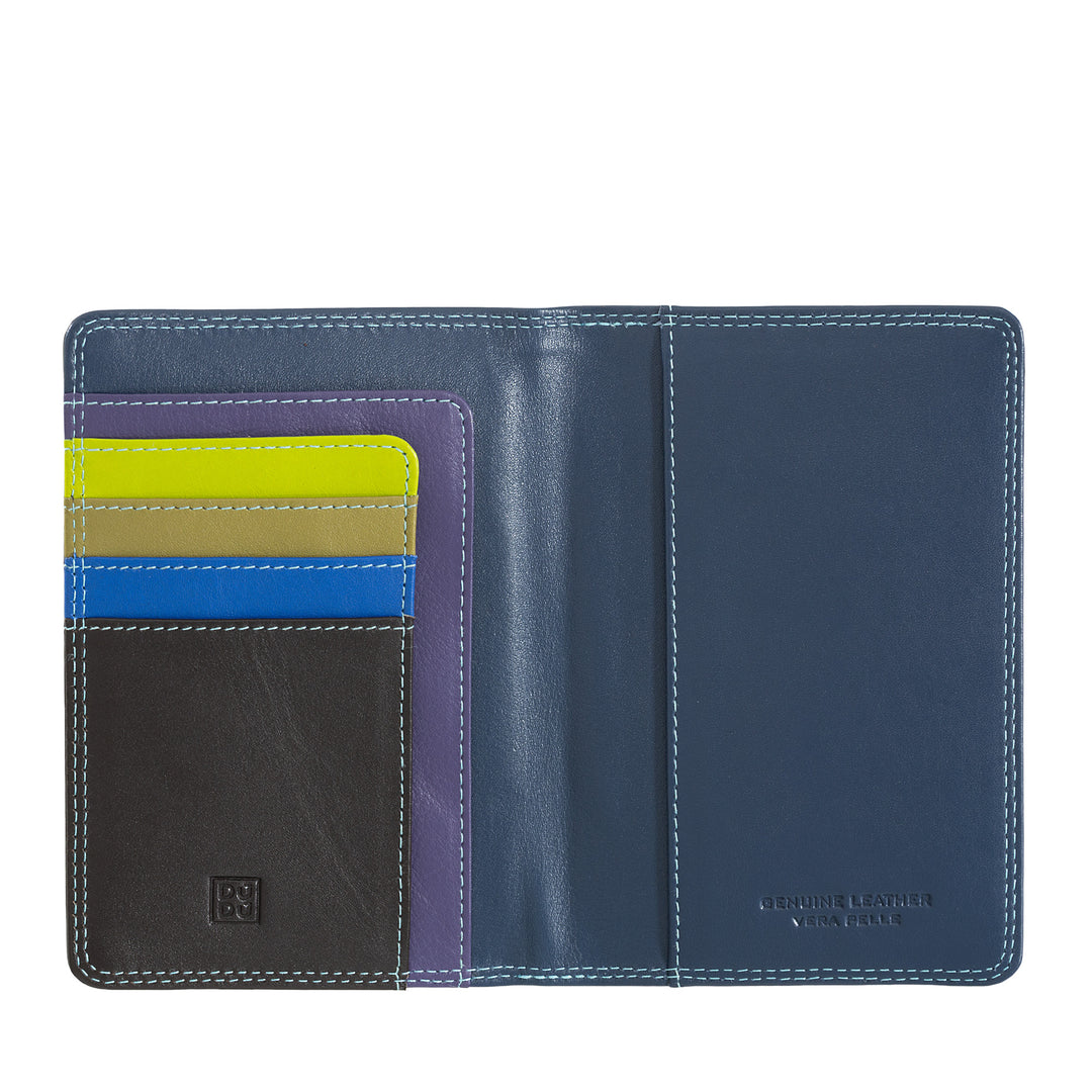 DuDu מחזיק דרכון עור וכרטיסי אשראי RFID Multicic