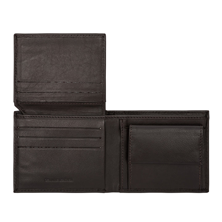 Cloud Leather Men's Small Wallet with Coin Wallet Soft Leather Credit Card Holder Banknotes