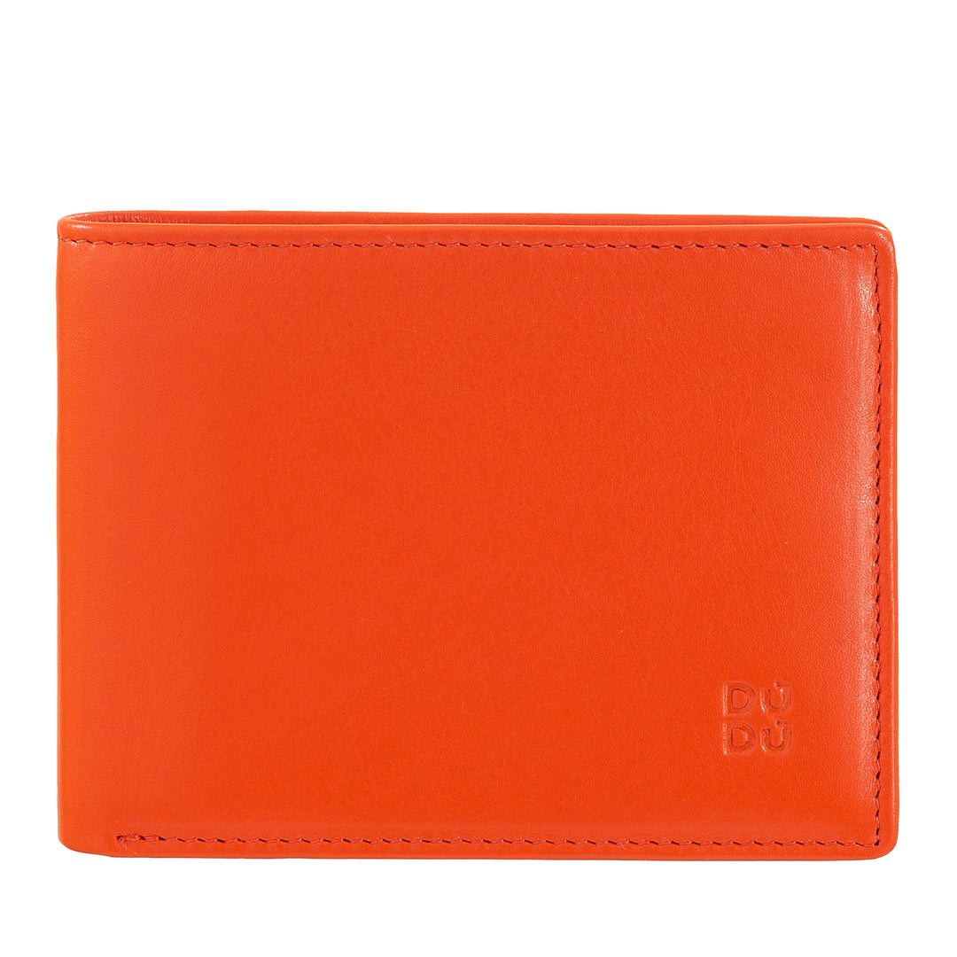 DuDu בלוק חסימת הגברים של הארנק בכיס עור קטן ומגלשי קטן עם חריץ כרטיס אשראי