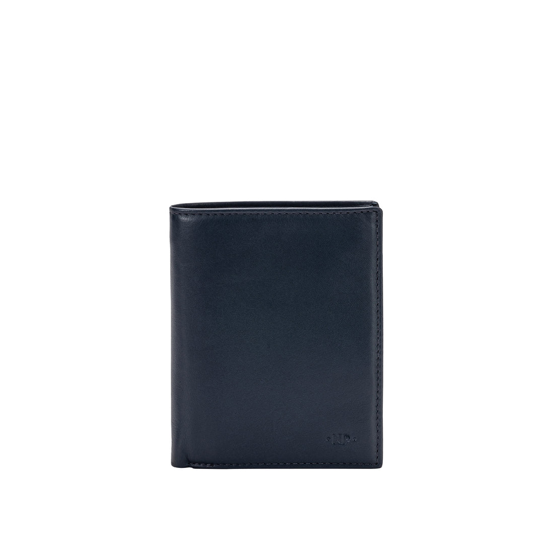 Cloud Leather Men's Wallet Vertical Book Leather Multipocket Coins Cards Credit Cards and Cards