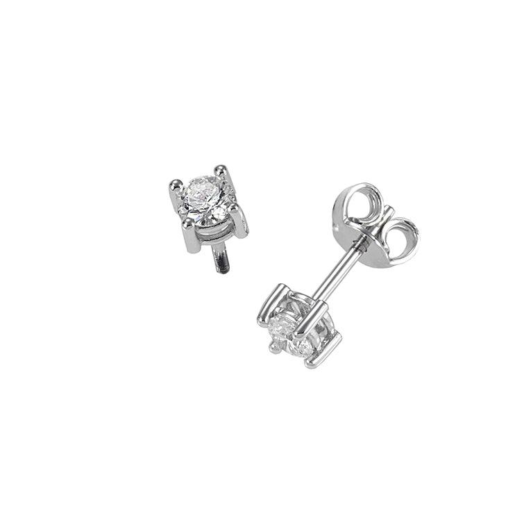 Sidalo orecchini punto luce oro 18kt diamanti 0,18 colore F purezza VS 0100-018OR - Capodagli 1937