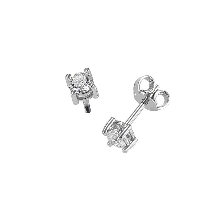 Sidalo orecchini punto luce oro 18kt diamanti 0,24 colore F purezza VS 0100-024OR - Capodagli 1937