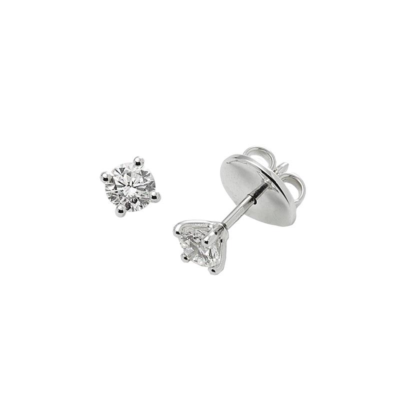 Sidalo orecchini punto luce oro bianco 18 kt diamante 0098OR - Capodagli 1937