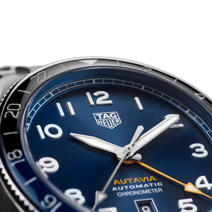 TAG Heuer orologio Autavia COSC GMT Calibre 7 Limited Edition 42mm blu automatico acciaio WBE511A.BA0650 - Capodagli 1937