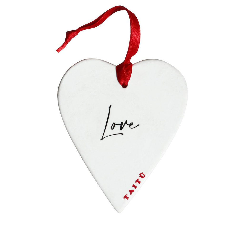 Taitù decorazione cuore Love 8,5x10cm porcellana Fine Bone China 12-6-22-D - Gioielleria Capodagli