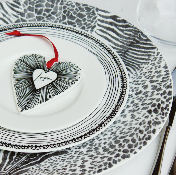 Taitù decorazione cuore Love 8,5x10cm porcellana Fine Bone China 12-6-22-D - Gioielleria Capodagli