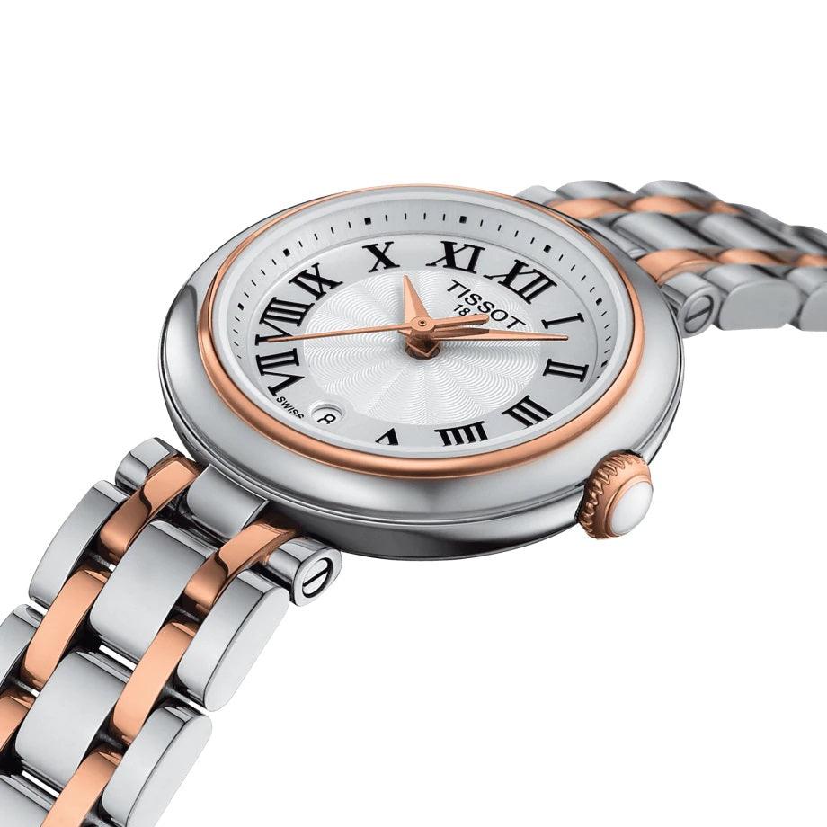 Tissot orologio donna Bellissima Small Lady bianco 26mm quarzo bicolore oro rosa T126.010.22.013.01 - Capodagli 1937