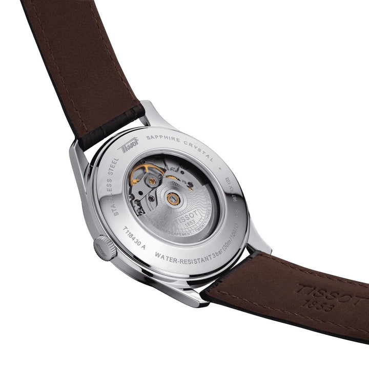 Tissot orologio Heritage Visodate Powermatic 80 42mm nero automatico acciaio T118.430.16.051.00 - Gioielleria Capodagli