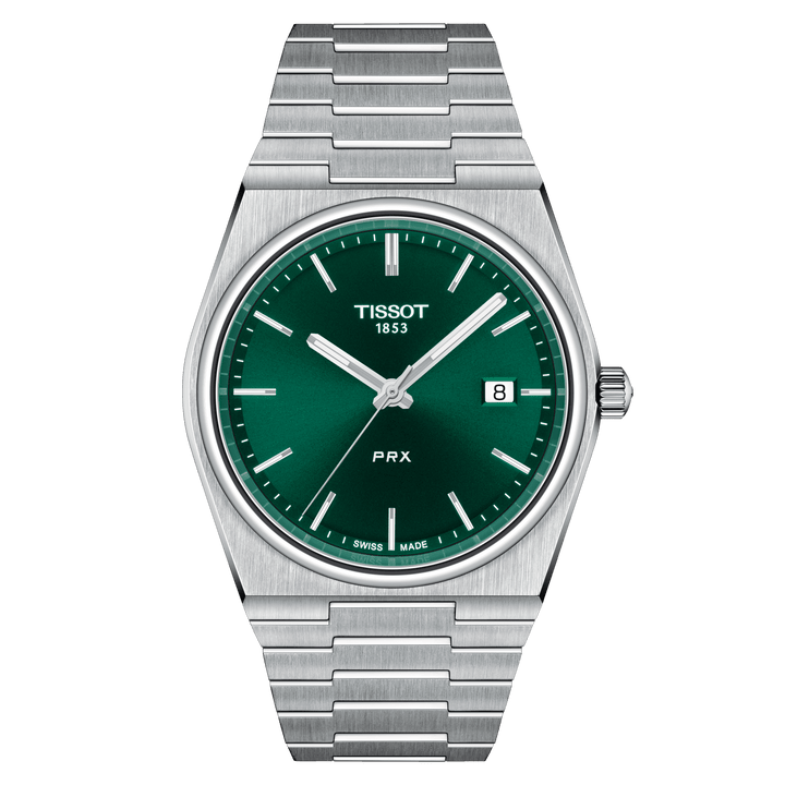 Tissot orologio PRX 39,5mm verde quarzo acciaio T137.410.11.091.00 - Capodagli 1937