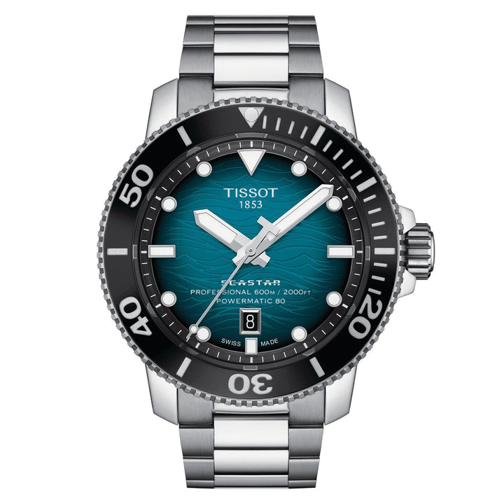 Tissot orologio Seastar 2000 Professional 46mm verde automatico acciaio T120.607.11.041.00 - Capodagli 1937