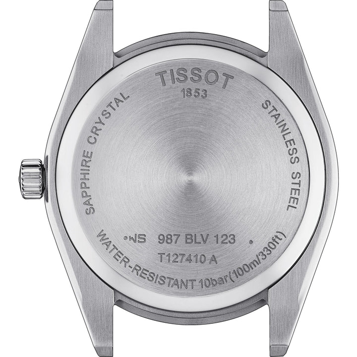 Tissot orologio uomo Gentleman argento 42mm acciaio quarzo pelle marrone T127.410.16.031.01 - Gioielleria Capodagli