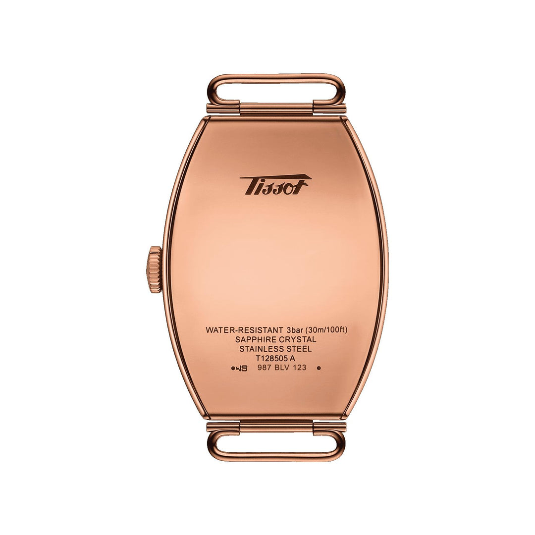 Tissot orologio uomo Heritage Porto Mechanical 31x42mm acciaio pvd oro rosa carica manuale T128.505.36.012.00 - Gioielleria Capodagli