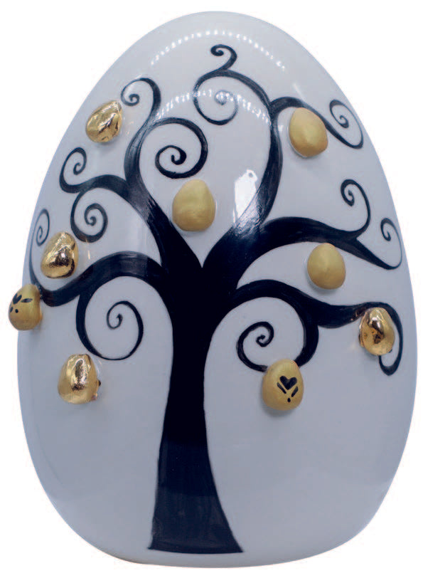 עץ ביצה סבורדון של החיים Ø19 ס"מ H.18 ס"מ חרסינה מיוצר באיטליה UO55/3