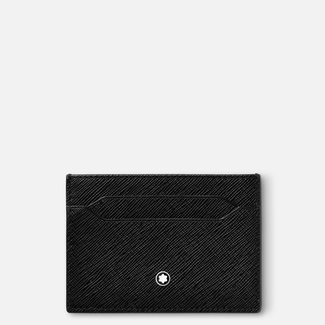 Montblanc בעל כרטיסי אשראי 5 תאים Montblanc חייטים שחורים 130324