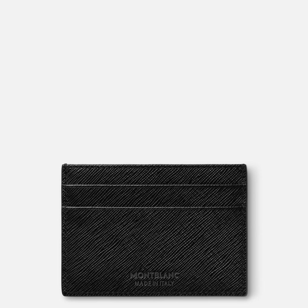 Montblanc בעל כרטיסי אשראי 5 תאים Montblanc חייטים שחורים 130324
