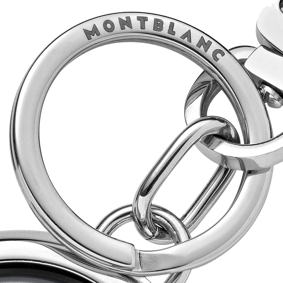 Montblanc מחזיק מפתחות עם סמל מסתובב meistersterstück אפור כהה 128747