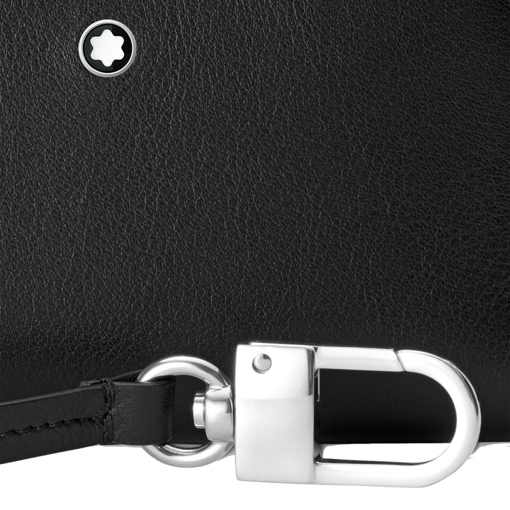 Montblanc מחזיק מפתח 2 פתחים Meistersterstück בחירת רך שחור 129700