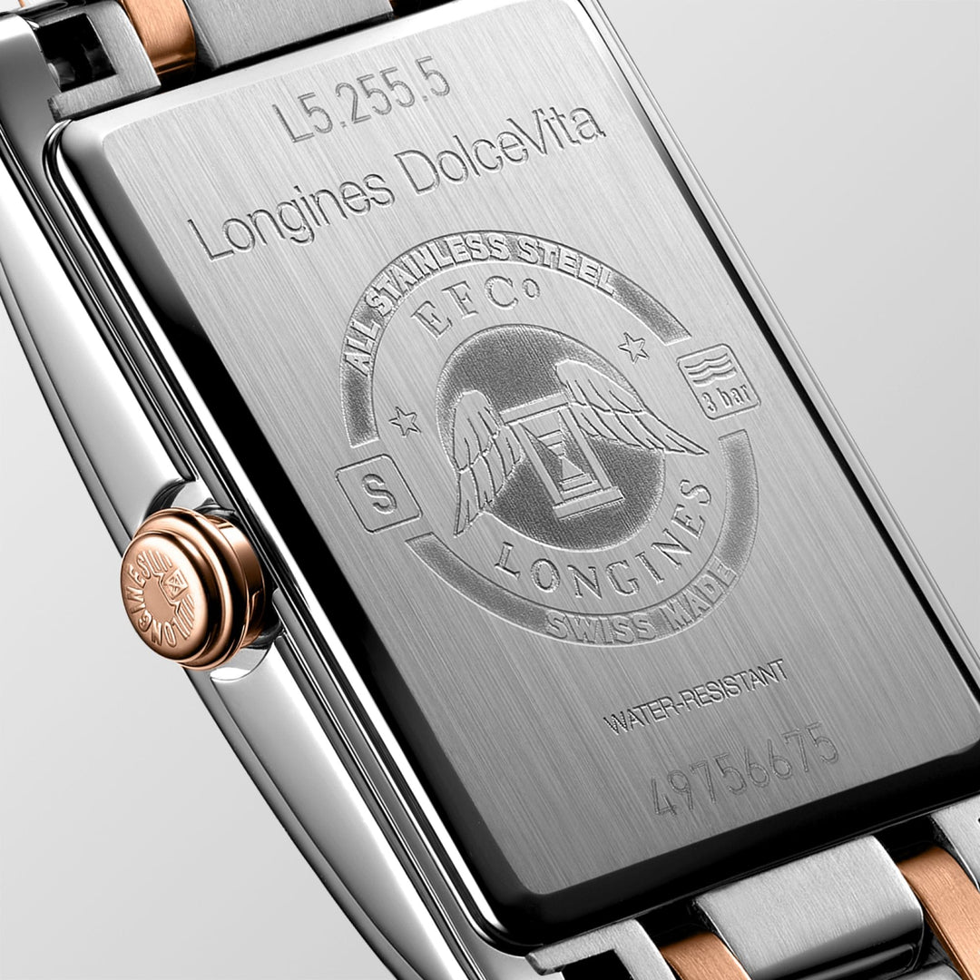 Longines Dolcevita Watch 20,8x32 מ"מ פלדה קוורץ לבן L5.255.5.75.7